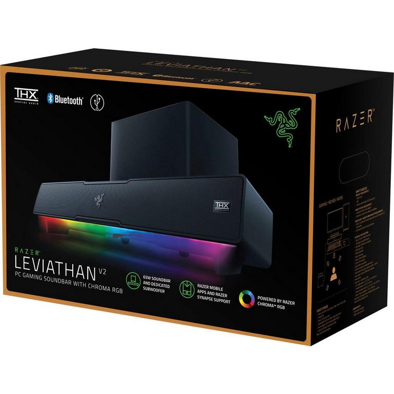 Razer Leviathan V2 – PC Gaming Soundbar with Subwoofer