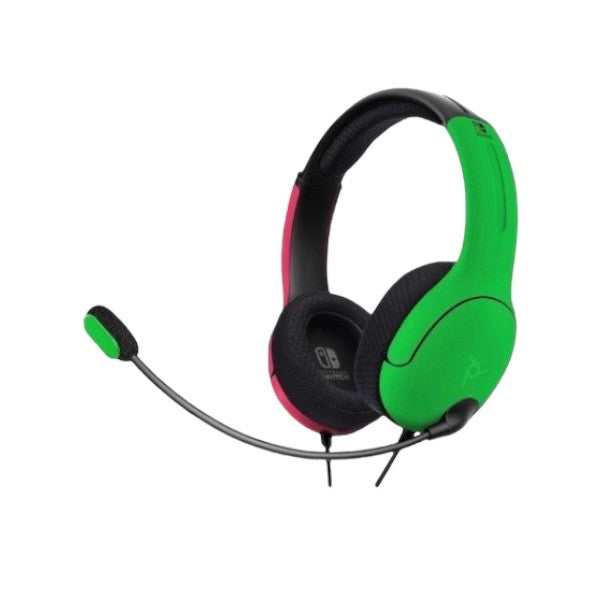 Nintendo Switch LVL40 Wired Stereo Gaming Headset - Pink & Green