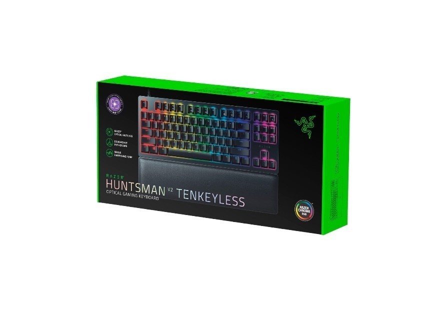 Razer Huntsman V2 Tenkeyless (Purple Switch) Gaming Keyboard