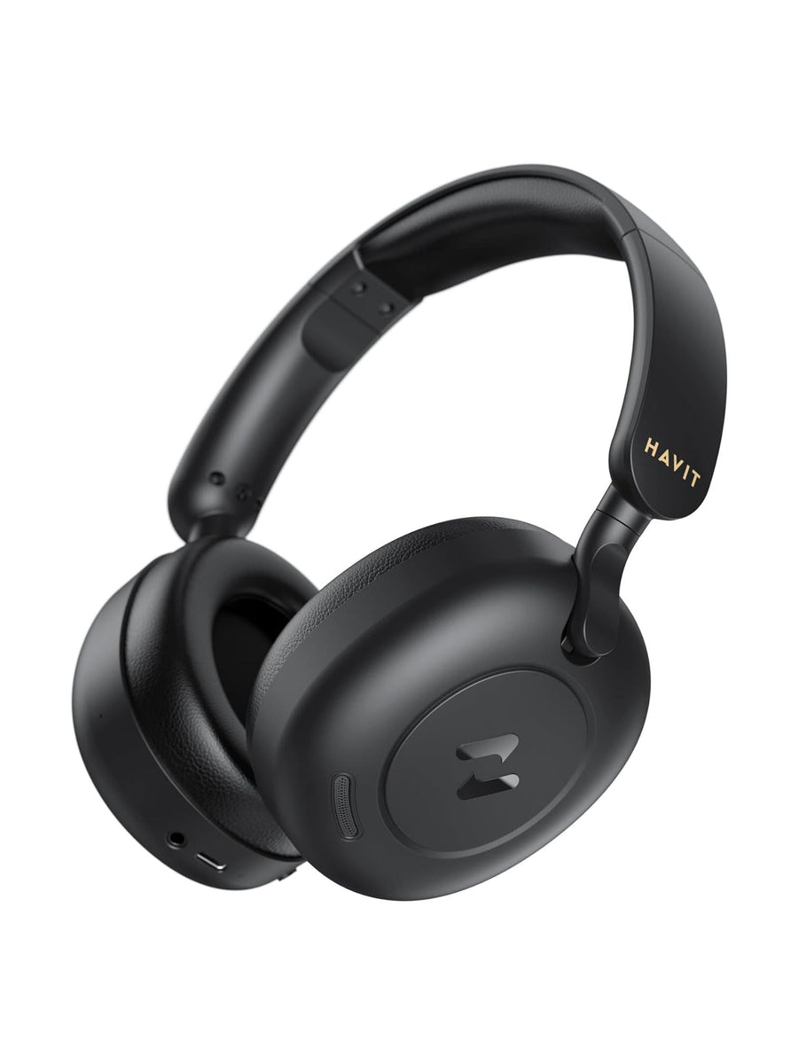 Havit H655BT Hybrid Active Noise Cancelling Headphones (Black)