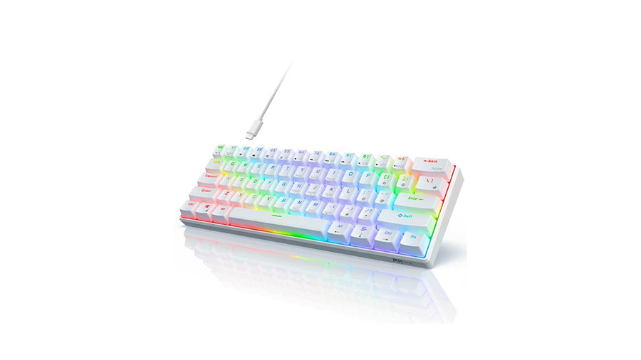 Royal Kludge 61-Key Wireless Keyboard (White)