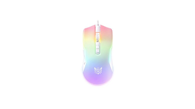 Onikuma Gaming CW923 White Wired Esports Gaming Mouse